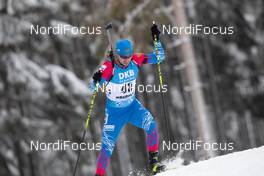 13.01.2021, Oberhof, Germany (GER): Alexander Loginov (RUS) -  IBU World Cup Biathlon, sprint men, Oberhof (GER). www.nordicfocus.com. © Manzoni/NordicFocus. Every downloaded picture is fee-liable.