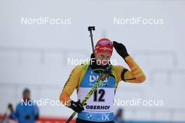 13.01.2021, Oberhof, Germany (GER): Roman Rees (GER) -  IBU World Cup Biathlon, sprint men, Oberhof (GER). www.nordicfocus.com. © Manzoni/NordicFocus. Every downloaded picture is fee-liable.