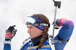14.01.2021, Oberhof, Germany (GER): Lena Haecki (SUI) -  IBU World Cup Biathlon, sprint women, Oberhof (GER). www.nordicfocus.com. © Manzoni/NordicFocus. Every downloaded picture is fee-liable.