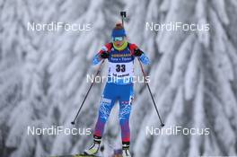 14.01.2021, Oberhof, Germany (GER): Evgeniya Pavlova (RUS) -  IBU World Cup Biathlon, sprint women, Oberhof (GER). www.nordicfocus.com. © Manzoni/NordicFocus. Every downloaded picture is fee-liable.