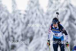 14.01.2021, Oberhof, Germany (GER): Clare Egan (USA) -  IBU World Cup Biathlon, sprint women, Oberhof (GER). www.nordicfocus.com. © Manzoni/NordicFocus. Every downloaded picture is fee-liable.