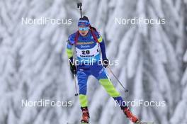 14.01.2021, Oberhof, Germany (GER): Elena Kruchinkina (BLR) -  IBU World Cup Biathlon, sprint women, Oberhof (GER). www.nordicfocus.com. © Manzoni/NordicFocus. Every downloaded picture is fee-liable.