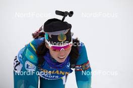 14.01.2021, Oberhof, Germany (GER): Anastassiya Kondratyeva (KAZ) -  IBU World Cup Biathlon, sprint women, Oberhof (GER). www.nordicfocus.com. © Manzoni/NordicFocus. Every downloaded picture is fee-liable.