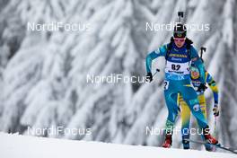 14.01.2021, Oberhof, Germany (GER): Anastassiya Kondratyeva (KAZ) -  IBU World Cup Biathlon, sprint women, Oberhof (GER). www.nordicfocus.com. © Manzoni/NordicFocus. Every downloaded picture is fee-liable.