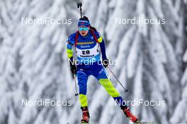 14.01.2021, Oberhof, Germany (GER): Elena Kruchinkina (BLR) -  IBU World Cup Biathlon, sprint women, Oberhof (GER). www.nordicfocus.com. © Manzoni/NordicFocus. Every downloaded picture is fee-liable.