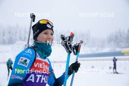 12.01.2021, Oberhof, Germany (GER): Anais Chevalier-Bouchet (FRA) -  IBU World Cup Biathlon, training, Oberhof (GER). www.nordicfocus.com. © Manzoni/NordicFocus. Every downloaded picture is fee-liable.