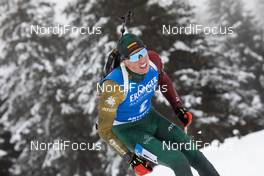 22.01.2021, Antholz, Italy (ITA): Karol Dombrovski (LTU) -  IBU World Cup Biathlon, individual men, Antholz (ITA). www.nordicfocus.com. © Manzoni/NordicFocus. Every downloaded picture is fee-liable.