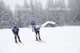22.01.2021, Antholz, Italy (ITA): Tommaso Giacomel (ITA), Felix Leitner (AUT), (l-r) -  IBU World Cup Biathlon, individual men, Antholz (ITA). www.nordicfocus.com. © Manzoni/NordicFocus. Every downloaded picture is fee-liable.