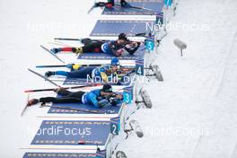 22.01.2021, Antholz, Italy (ITA): Emilien Jacquelin (FRA), Sebastian Samuelsson (SWE), Harald Lemmerer (AUT), (l-r) -  IBU World Cup Biathlon, individual men, Antholz (ITA). www.nordicfocus.com. © Manzoni/NordicFocus. Every downloaded picture is fee-liable.