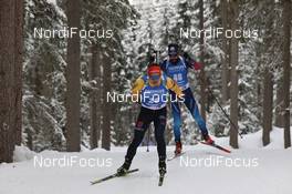 22.01.2021, Antholz, Italy (ITA): Philipp Horn (GER), Benjamin Weger (SUI), (l-r) -  IBU World Cup Biathlon, individual men, Antholz (ITA). www.nordicfocus.com. © Manzoni/NordicFocus. Every downloaded picture is fee-liable.