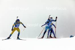 22.01.2021, Antholz, Italy (ITA): Jesper Nelin (SWE), Fabien Claude (FRA), (l-r) -  IBU World Cup Biathlon, individual men, Antholz (ITA). www.nordicfocus.com. © Manzoni/NordicFocus. Every downloaded picture is fee-liable.