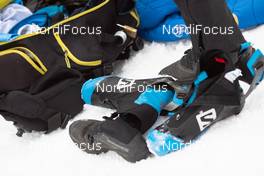 22.01.2021, Antholz, Italy (ITA): Industry Feature: Salomon boots on the ground -  IBU World Cup Biathlon, individual men, Antholz (ITA). www.nordicfocus.com. © Manzoni/NordicFocus. Every downloaded picture is fee-liable.