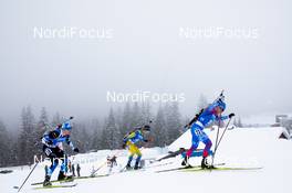22.01.2021, Antholz, Italy (ITA): Rene Zahkna (EST), Peppe Femling (SWE), Eduard Latypov (RUS), (l-r) -  IBU World Cup Biathlon, individual men, Antholz (ITA). www.nordicfocus.com. © Manzoni/NordicFocus. Every downloaded picture is fee-liable.
