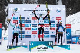 21.01.2021, Antholz, Italy (ITA): Yuliia Dzhima (UKR), Lisa Theresa Hauser (AUT), Anais Chevalier-Bouchet (FRA), (l-r) -  IBU World Cup Biathlon, individual women, Antholz (ITA). www.nordicfocus.com. © Manzoni/NordicFocus. Every downloaded picture is fee-liable.