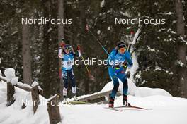 21.01.2021, Antholz, Italy (ITA): Joanne Reid (USA), Anais Chevalier-Bouchet (FRA), (l-r) -  IBU World Cup Biathlon, individual women, Antholz (ITA). www.nordicfocus.com. © Manzoni/NordicFocus. Every downloaded picture is fee-liable.