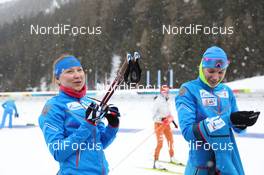 21.01.2021, Antholz, Italy (ITA): Evgeniya Pavlova (RUS), Svetlana Mironova (RUS), (l-r) -  IBU World Cup Biathlon, individual women, Antholz (ITA). www.nordicfocus.com. © Manzoni/NordicFocus. Every downloaded picture is fee-liable.