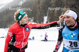 21.01.2021, Antholz, Italy (ITA): Lisa Theresa Hauser (AUT), Julia Schwaiger (AUT), (l-r) -  IBU World Cup Biathlon, individual women, Antholz (ITA). www.nordicfocus.com. © Manzoni/NordicFocus. Every downloaded picture is fee-liable.