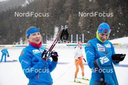 21.01.2021, Antholz, Italy (ITA): Evgeniya Pavlova (RUS), Irina Kazakevich (RUS), (l-r) -  IBU World Cup Biathlon, individual women, Antholz (ITA). www.nordicfocus.com. © Manzoni/NordicFocus. Every downloaded picture is fee-liable.