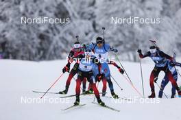 24.01.2021, Antholz, Italy (ITA): Johannes Dale (NOR), Quentin Fillon Maillet (FRA) -  IBU World Cup Biathlon, mass men, Antholz (ITA). www.nordicfocus.com. © Manzoni/NordicFocus. Every downloaded picture is fee-liable.