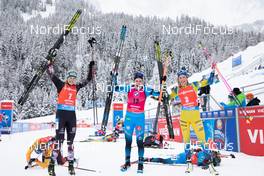 23.01.2021, Antholz, Italy (ITA): Lisa Theresa Hauser (AUT), Julia Simon (FRA), Hanna Oeberg (SWE), (l-r) -  IBU World Cup Biathlon, mass women, Antholz (ITA). www.nordicfocus.com. © Manzoni/NordicFocus. Every downloaded picture is fee-liable.
