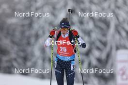 23.01.2021, Antholz, Italy (ITA): Clare Egan (USA) -  IBU World Cup Biathlon, mass women, Antholz (ITA). www.nordicfocus.com. © Manzoni/NordicFocus. Every downloaded picture is fee-liable.