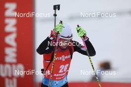 23.01.2021, Antholz, Italy (ITA): Emma Lunder (CAN) -  IBU World Cup Biathlon, mass women, Antholz (ITA). www.nordicfocus.com. © Manzoni/NordicFocus. Every downloaded picture is fee-liable.
