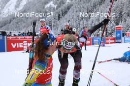 23.01.2021, Antholz, Italy (ITA): Hanna Oeberg (SWE), Lisa Theresa Hauser (AUT) -  IBU World Cup Biathlon, mass women, Antholz (ITA). www.nordicfocus.com. © Manzoni/NordicFocus. Every downloaded picture is fee-liable.