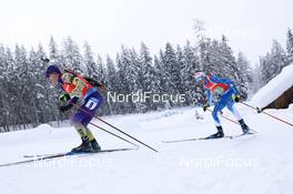 23.01.2021, Antholz, Italy (ITA): Dmytro Pidruchnyi (UKR), Tero Seppala (FIN) -  IBU World Cup Biathlon, relay men, Antholz (ITA). www.nordicfocus.com. © Manzoni/NordicFocus. Every downloaded picture is fee-liable.