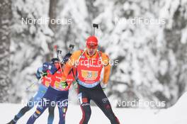 23.01.2021, Antholz, Italy (ITA): Arnd Peiffer (GER) -  IBU World Cup Biathlon, relay men, Antholz (ITA). www.nordicfocus.com. © Manzoni/NordicFocus. Every downloaded picture is fee-liable.