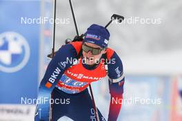 23.01.2021, Antholz, Italy (ITA): Niklas Hartweg (SUI) -  IBU World Cup Biathlon, relay men, Antholz (ITA). www.nordicfocus.com. © Manzoni/NordicFocus. Every downloaded picture is fee-liable.