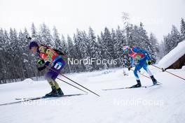 23.01.2021, Antholz, Italy (ITA): Dmytro Pidruchnyi (UKR), Tero Seppala (FIN) -  IBU World Cup Biathlon, relay men, Antholz (ITA). www.nordicfocus.com. © Manzoni/NordicFocus. Every downloaded picture is fee-liable.