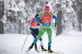 23.01.2021, Antholz, Italy (ITA): Rok Trsan (SLO) -  IBU World Cup Biathlon, relay men, Antholz (ITA). www.nordicfocus.com. © Manzoni/NordicFocus. Every downloaded picture is fee-liable.