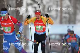 23.01.2021, Antholz, Italy (ITA): Roman Rees (GER) -  IBU World Cup Biathlon, relay men, Antholz (ITA). www.nordicfocus.com. © Manzoni/NordicFocus. Every downloaded picture is fee-liable.