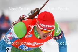 23.01.2021, Antholz, Italy (ITA): Alex Cisar (SLO) -  IBU World Cup Biathlon, relay men, Antholz (ITA). www.nordicfocus.com. © Manzoni/NordicFocus. Every downloaded picture is fee-liable.