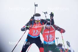 23.01.2021, Antholz, Italy (ITA): Adam Runnalls (CAN) -  IBU World Cup Biathlon, relay men, Antholz (ITA). www.nordicfocus.com. © Manzoni/NordicFocus. Every downloaded picture is fee-liable.