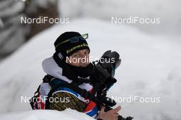23.01.2021, Antholz, Italy (ITA): Event Feature: Gianpaolo „Elvis“ Piazzi (ITA), photographer -  IBU World Cup Biathlon, relay men, Antholz (ITA). www.nordicfocus.com. © Manzoni/NordicFocus. Every downloaded picture is fee-liable.