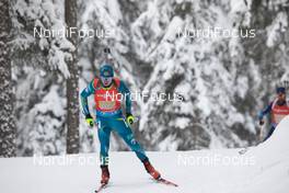 23.01.2021, Antholz, Italy (ITA): Sergey Sirik (KAZ) -  IBU World Cup Biathlon, relay men, Antholz (ITA). www.nordicfocus.com. © Manzoni/NordicFocus. Every downloaded picture is fee-liable.