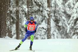 23.01.2021, Antholz, Italy (ITA): Mikita Labastau (BLR) -  IBU World Cup Biathlon, relay men, Antholz (ITA). www.nordicfocus.com. © Manzoni/NordicFocus. Every downloaded picture is fee-liable.