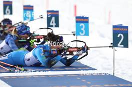 24.01.2021, Antholz, Italy (ITA): Julia Simon (FRA) -  IBU World Cup Biathlon, relay women, Antholz (ITA). www.nordicfocus.com. © Manzoni/NordicFocus. Every downloaded picture is fee-liable.