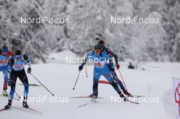 24.01.2021, Antholz, Italy (ITA): Anais Bescond (FRA), Tuuli Tomingas (EST) -  IBU World Cup Biathlon, relay women, Antholz (ITA). www.nordicfocus.com. © Manzoni/NordicFocus. Every downloaded picture is fee-liable.