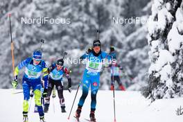24.01.2021, Antholz, Italy (ITA): Dzinara Alimbekava (BLR), Anais Chevalier-Bouchet (FRA), (l-r) -  IBU World Cup Biathlon, relay women, Antholz (ITA). www.nordicfocus.com. © Manzoni/NordicFocus. Every downloaded picture is fee-liable.
