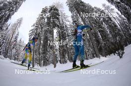 24.01.2021, Antholz, Italy (ITA): Linn Persson (SWE), Galina Vishnevskaya-Sheporenko (KAZ) -  IBU World Cup Biathlon, relay women, Antholz (ITA). www.nordicfocus.com. © Manzoni/NordicFocus. Every downloaded picture is fee-liable.
