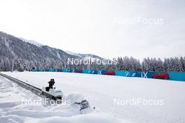 24.01.2021, Antholz, Italy (ITA): Industry Feature: BMW LED banner at the Huber Alp -  IBU World Cup Biathlon, relay women, Antholz (ITA). www.nordicfocus.com. © Manzoni/NordicFocus. Every downloaded picture is fee-liable.