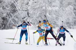 24.01.2021, Antholz, Italy (ITA): Irene Cadurisch (SUI), Johanna Skottheim (SWE), Vanessa Hinz (GER), Susan Dunklee (USA), (l-r) -  IBU World Cup Biathlon, relay women, Antholz (ITA). www.nordicfocus.com. © Manzoni/NordicFocus. Every downloaded picture is fee-liable.