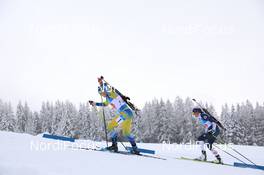 24.01.2021, Antholz, Italy (ITA): Johanna Skottheim (SWE), Susan Dunklee (USA) -  IBU World Cup Biathlon, relay women, Antholz (ITA). www.nordicfocus.com. © Manzoni/NordicFocus. Every downloaded picture is fee-liable.