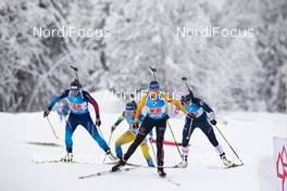 24.01.2021, Antholz, Italy (ITA): Irene Cadurisch (SUI), Johanna Skottheim (SWE), Vanessa Hinz (GER), Susan Dunklee (USA), (l-r) -  IBU World Cup Biathlon, relay women, Antholz (ITA). www.nordicfocus.com. © Manzoni/NordicFocus. Every downloaded picture is fee-liable.