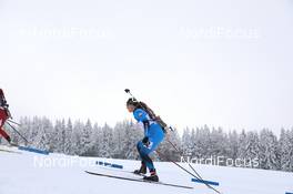 24.01.2021, Antholz, Italy (ITA): Anais Bescond (FRA) -  IBU World Cup Biathlon, relay women, Antholz (ITA). www.nordicfocus.com. © Manzoni/NordicFocus. Every downloaded picture is fee-liable.