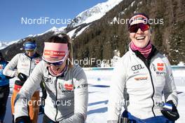 20.01.2021, Antholz, Italy (ITA): Denise Herrmann (GER), Maren Hammerschmidt (GER), (l-r) -  IBU World Cup Biathlon, training, Antholz (ITA). www.nordicfocus.com. © Manzoni/NordicFocus. Every downloaded picture is fee-liable.