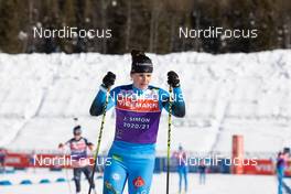 20.01.2021, Antholz, Italy (ITA): Julia Simon (FRA) -  IBU World Cup Biathlon, training, Antholz (ITA). www.nordicfocus.com. © Manzoni/NordicFocus. Every downloaded picture is fee-liable.