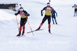 20.01.2021, Antholz, Italy (ITA): Christian Gow (CAN), Scott Gow (CAN), (l-r) -  IBU World Cup Biathlon, training, Antholz (ITA). www.nordicfocus.com. © Manzoni/NordicFocus. Every downloaded picture is fee-liable.